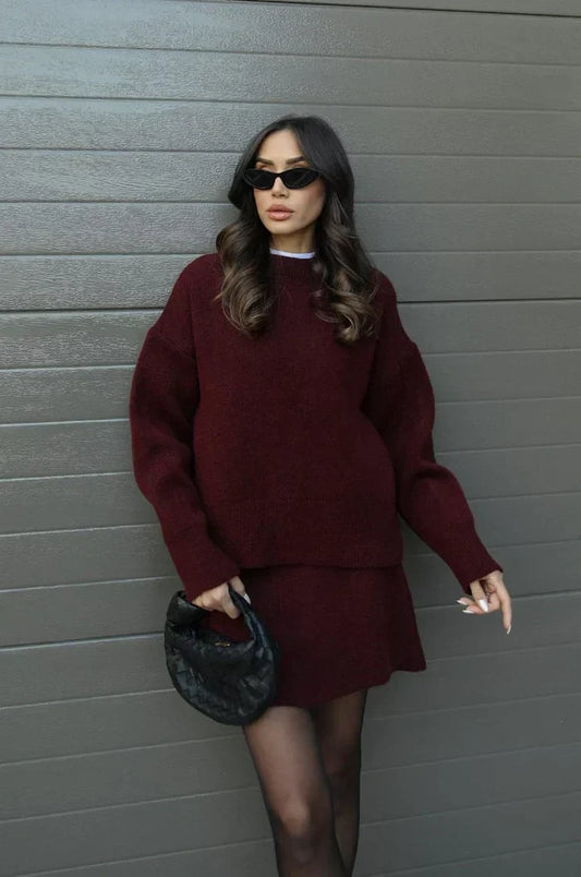 Helena Knitted Skirt Set