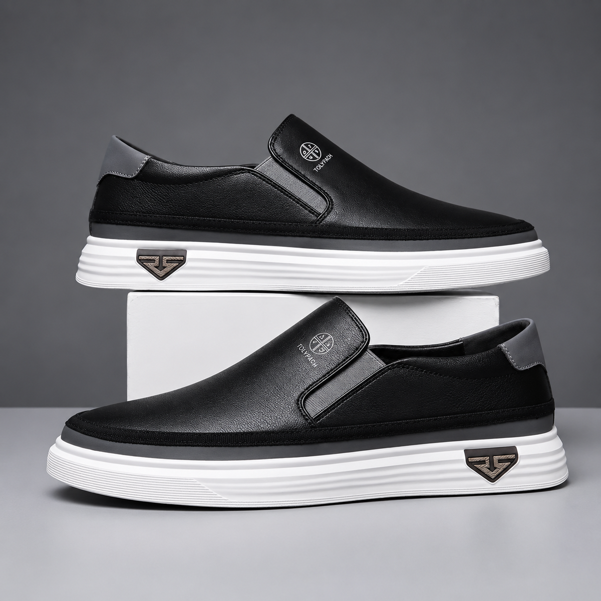 Albert Slip-On Leather Sneakers