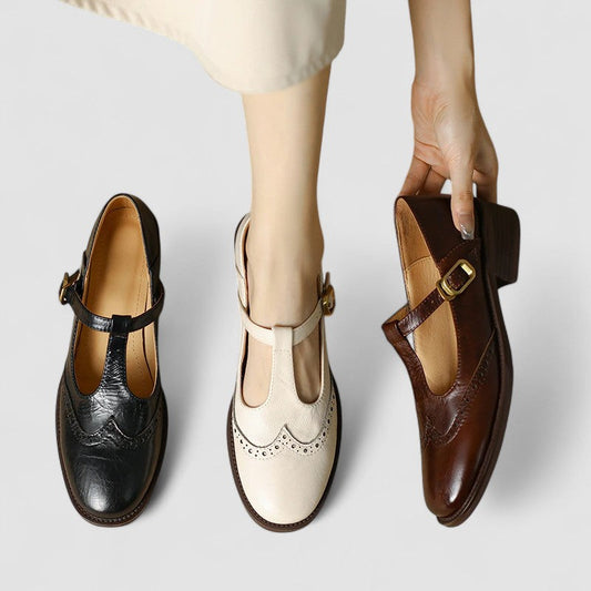 Margot | Perforated Mary Janes