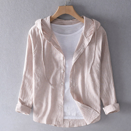 Elonie™ | Breezy Striped Hoodie Shirt
