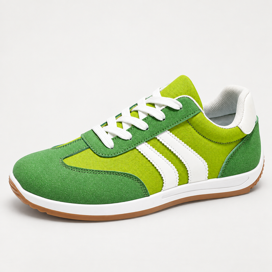 Stratton Retro Colourblock Sneaker - Lime Green
