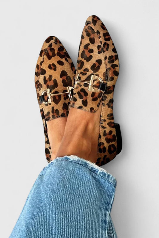 Nina | Leopard Print Loafers