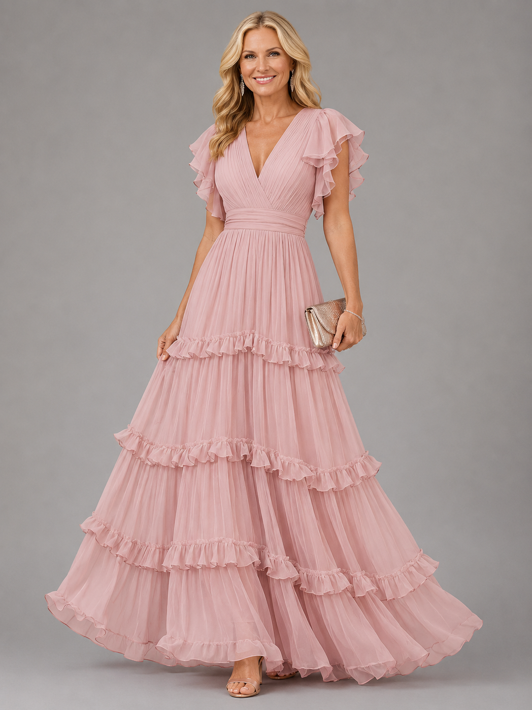 Severine Layered Ruffle Dress
