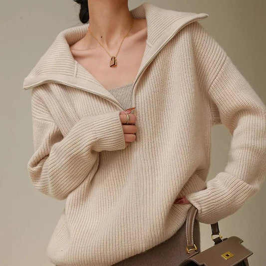 Ava | Zipper Sweater