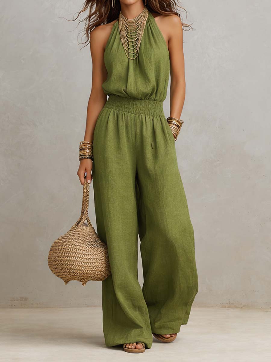 Amber | High-Neck Elegant Jumpsuit