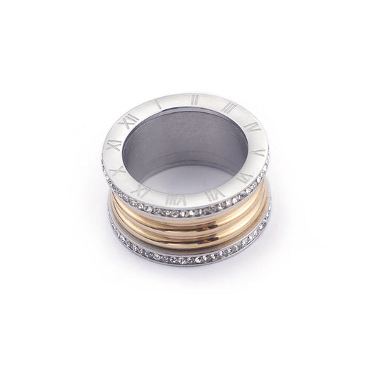 Roman Numeral Zircon Ring