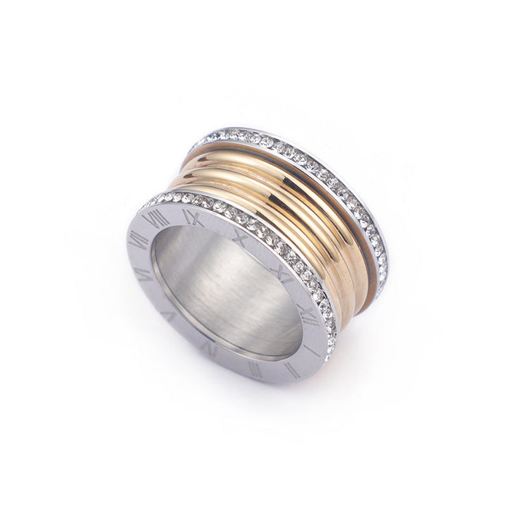 Roman Numeral Zircon Ring