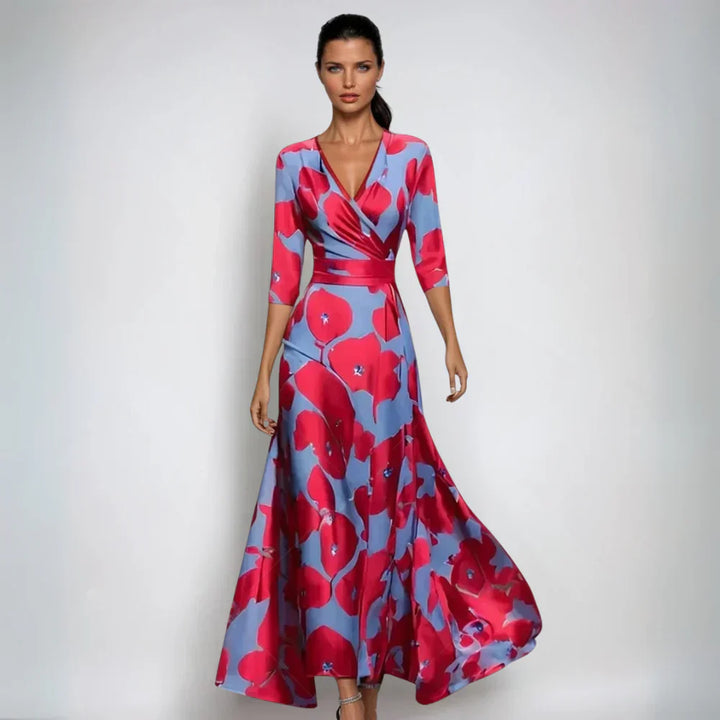 Emily | Stylish Floral Wrap Dress
