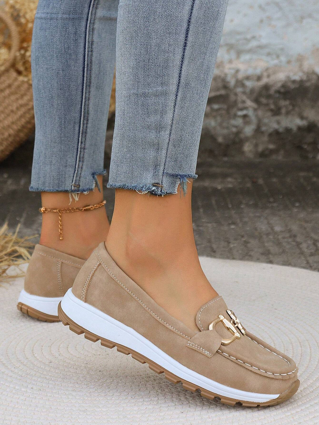 Freya | Flat Buckle Loafers