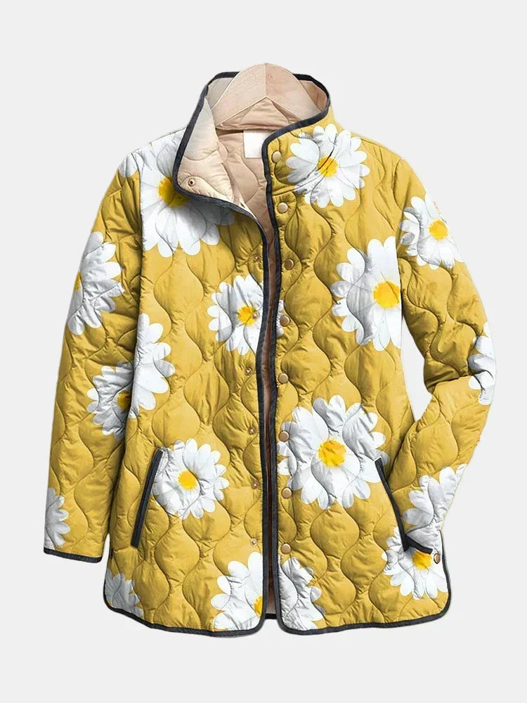 Mustard Daisy Quilted Jacket