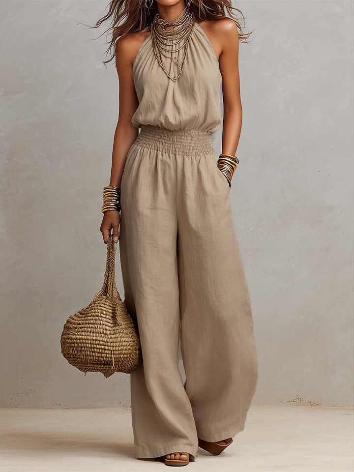 Amber | High-Neck Elegant Jumpsuit