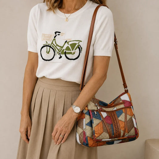 Cecily Patchwork Crossbody Bag