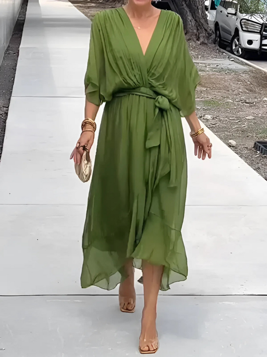 Astrid | Timeless Wrap Midi Dress