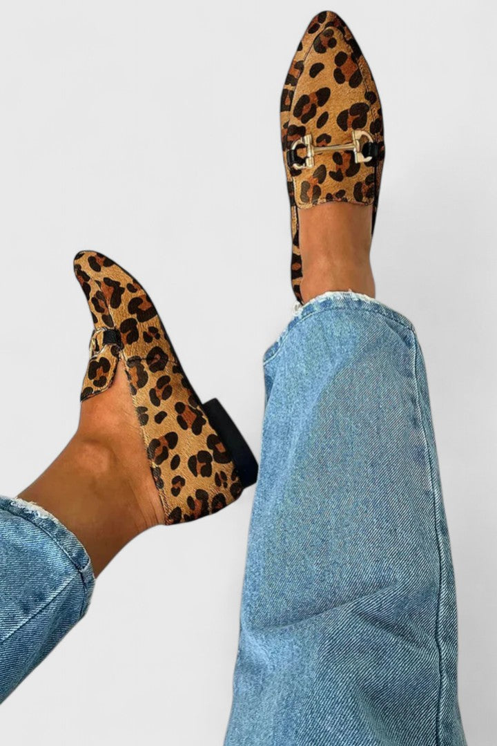 Nina | Leopard Print Loafers