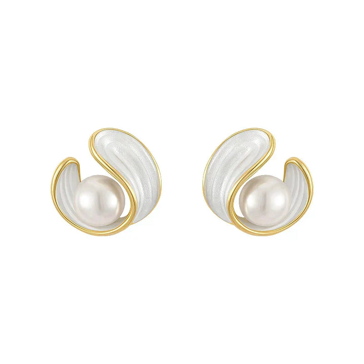 Luxury White Opal Earrings