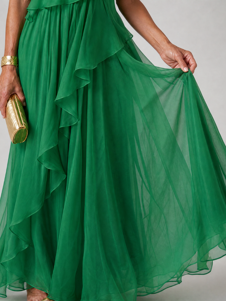 Florence One-Shoulder Ruffle Dress