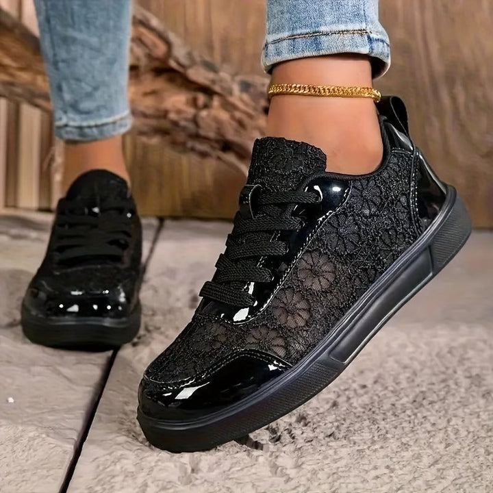 Lily Floral Lace Sneakers