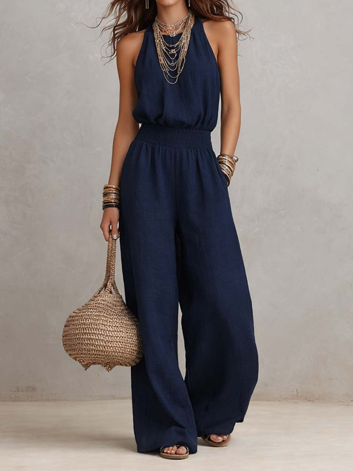 Amber | High-Neck Elegant Jumpsuit