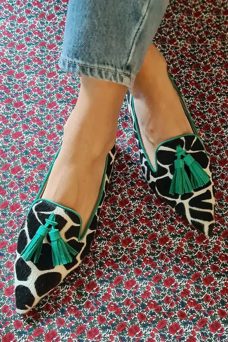 Wilma | Pointed Animal-Print Loafers