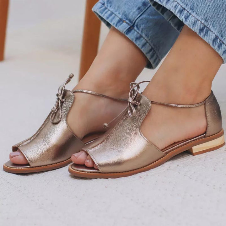Poppy Lace-Up Sandals