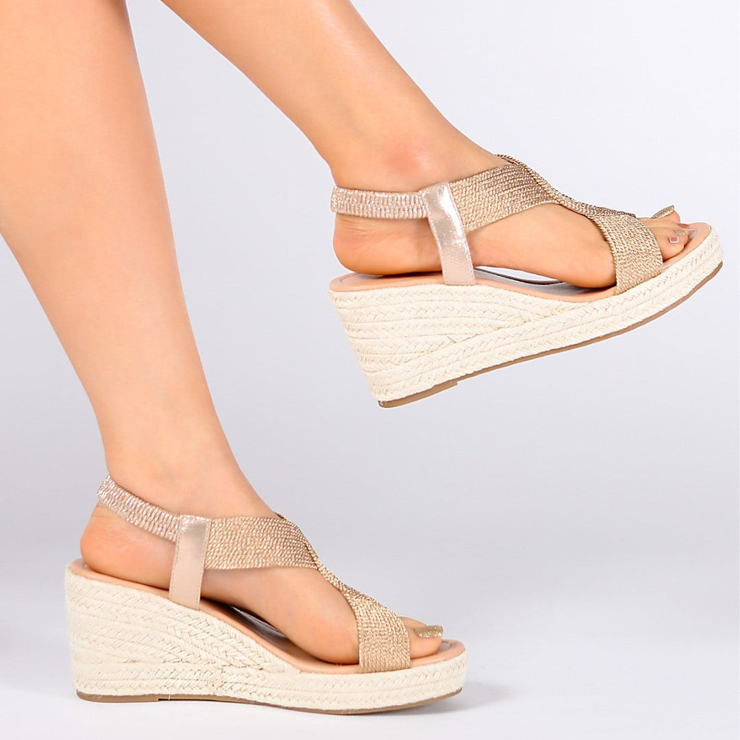 Aroa Handwoven Wedge Sandals