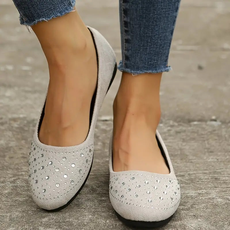 Mona | Women’s Rhinestone Flats