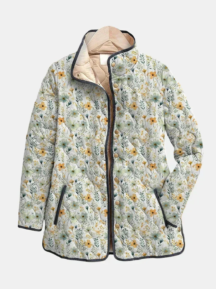 Cream Meadow Quilted Jacket