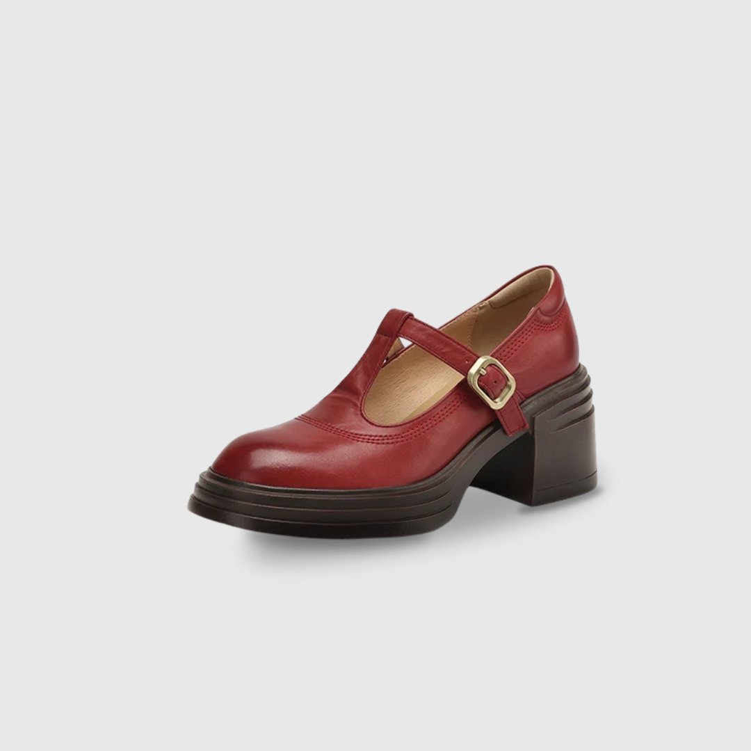 Susannah | Platform Block-Heel Mary Janes