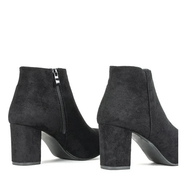 Josephine Suede Block-Heel Ankle Boots
