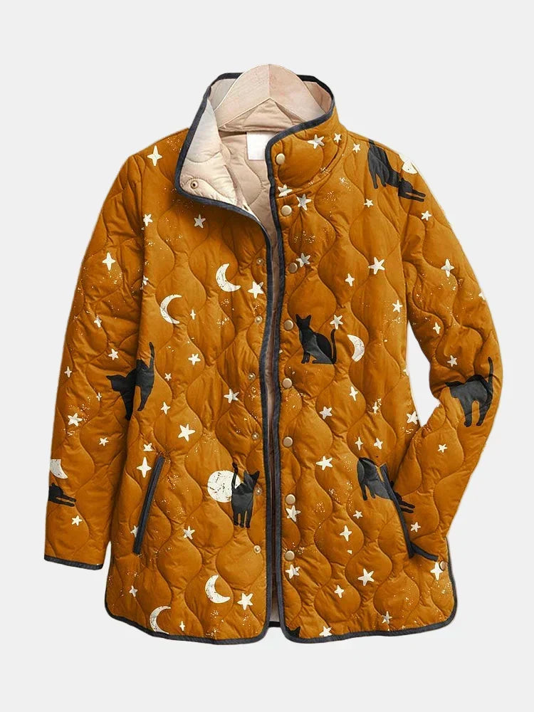 Starry Ochre Quilted Jacket