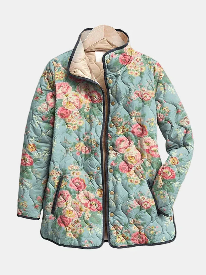 Celadon Rose Quilted Jacket