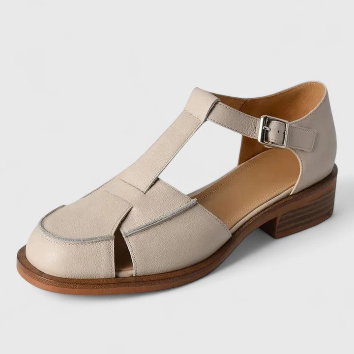 Daphne | Genuine Leather Closed-Toe Strap Sandals