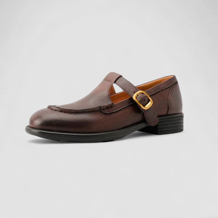 Beatrice | Genuine Leather Square-Toe Mary Janes