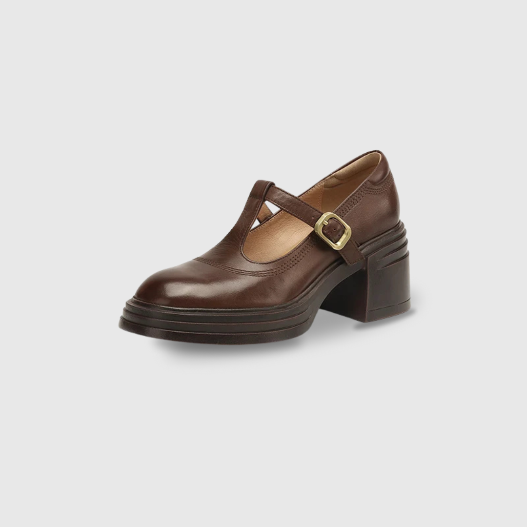 Susannah | Platform Block-Heel Mary Janes