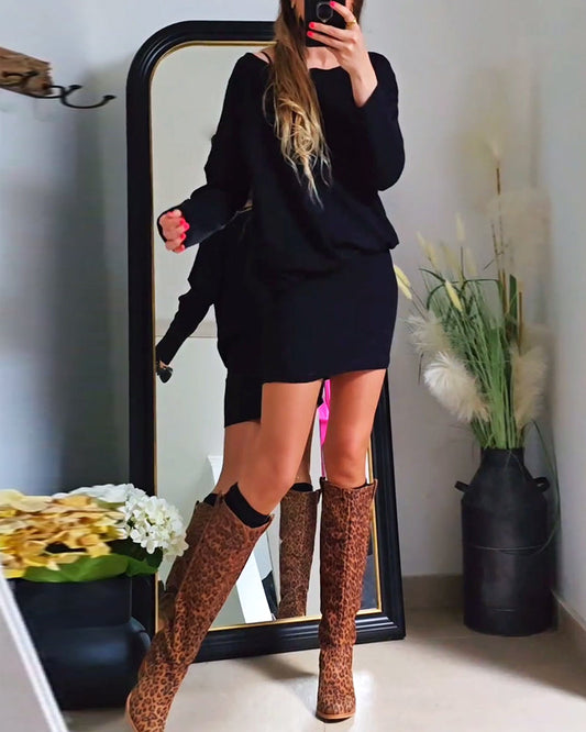 Annabelle | Long-Sleeve Black Dress