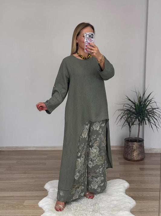 Marie | Casual Cotton and Linen Set