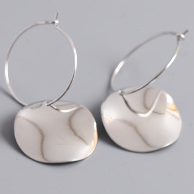 Handcrafted Silver-Gold Plated Earrings