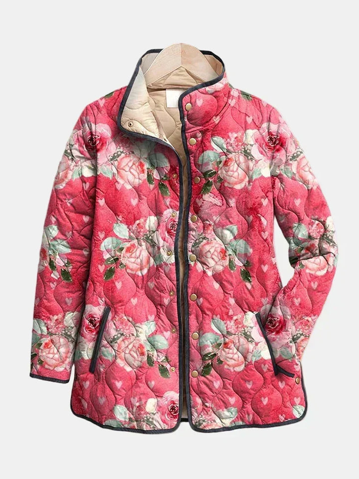 Raspberry Rose Quilted Jacket