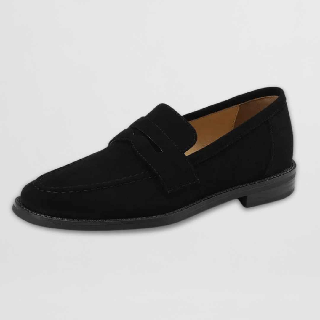 Marianne | Retro Suede Loafers