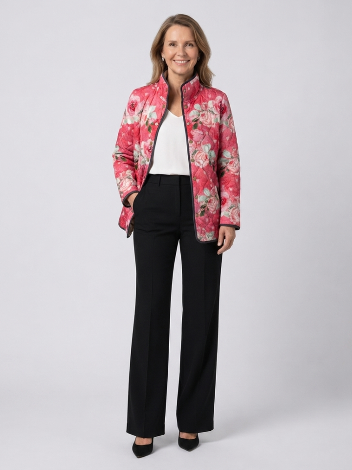 Raspberry Rose Quilted Jacket