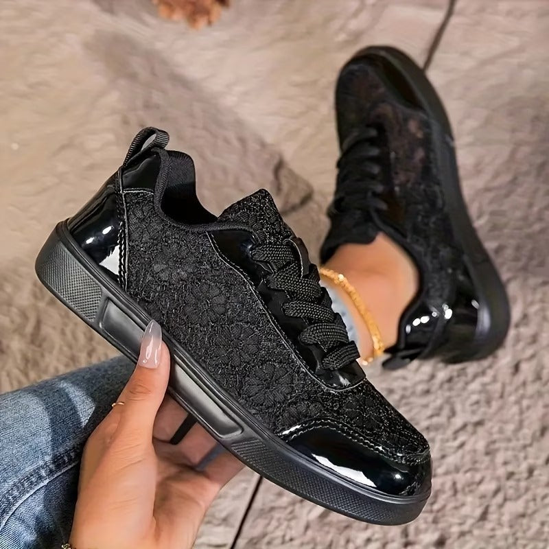 Lily Floral Lace Sneakers