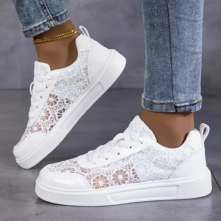 Lily Floral Lace Sneakers