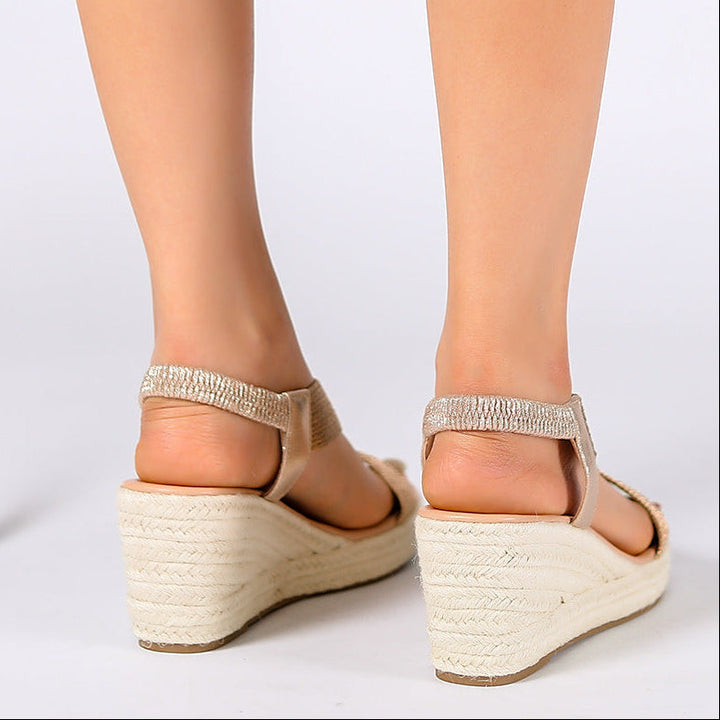 Aroa Handwoven Wedge Sandals