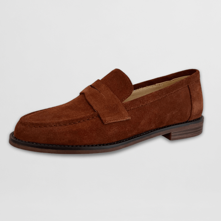 Marianne | Retro Suede Loafers