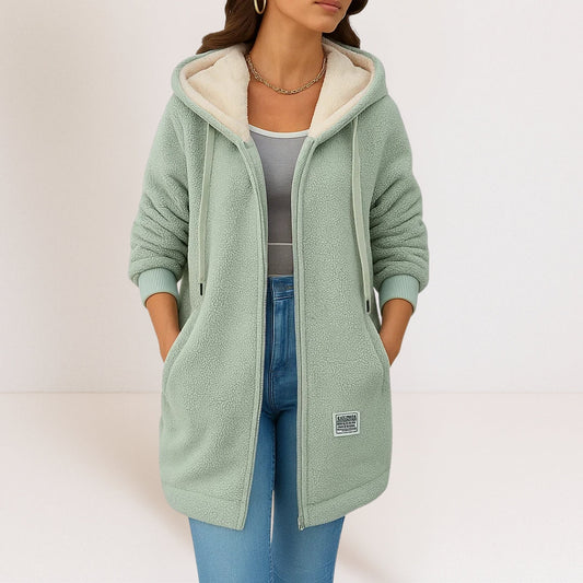 Phoebe Cozy Fleece Jacket - Green