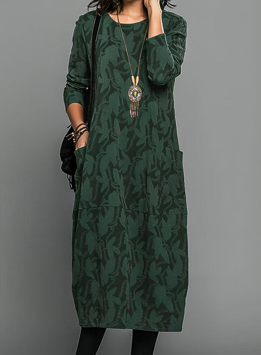 Cassie | Casual Round-Neck Winter Dress