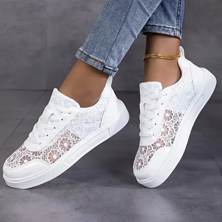 Lily Floral Lace Sneakers