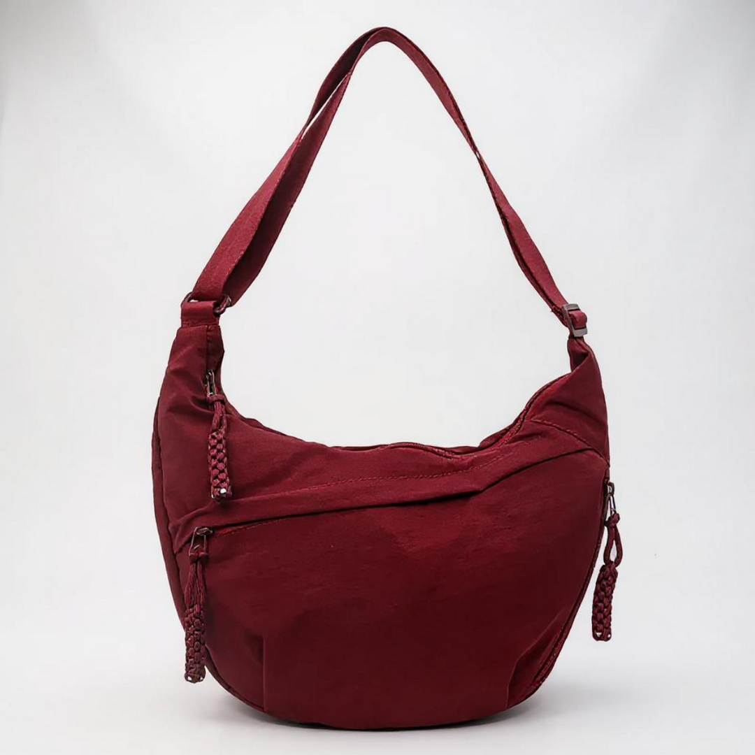 Luna Adjustable Shoulder Bag - Burgundy