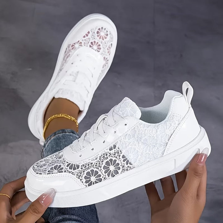 Lily Floral Lace Sneakers