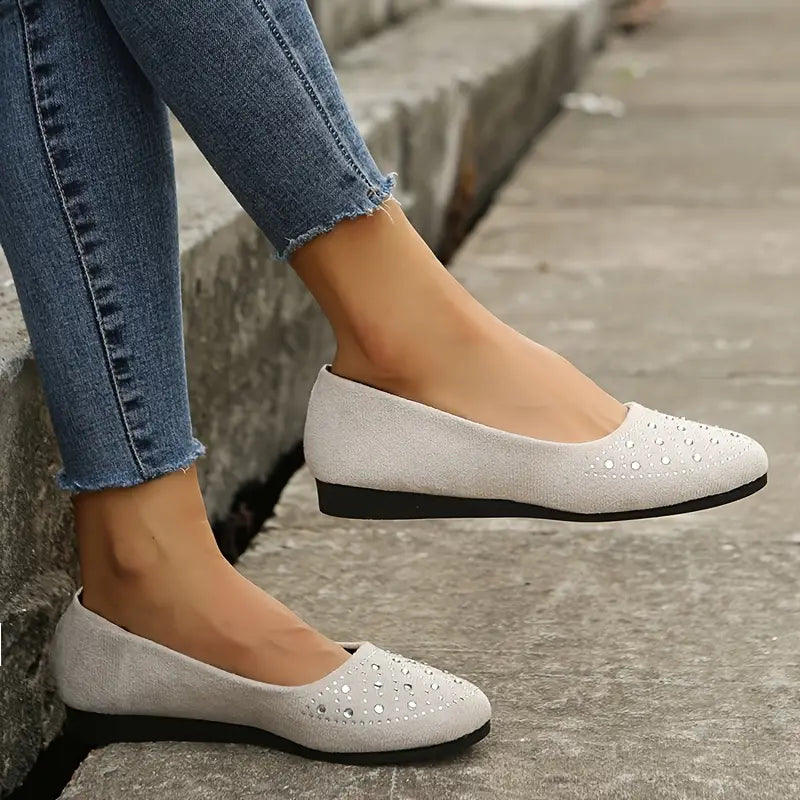 Mona | Women’s Rhinestone Flats